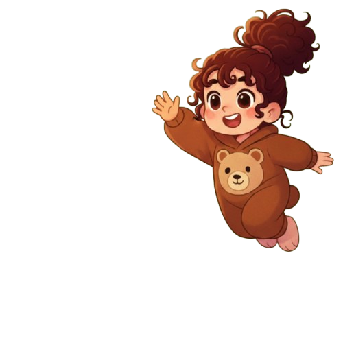 Animated girl waving